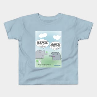 Enormously Funny Cartoons four leaf clover Kids T-Shirt